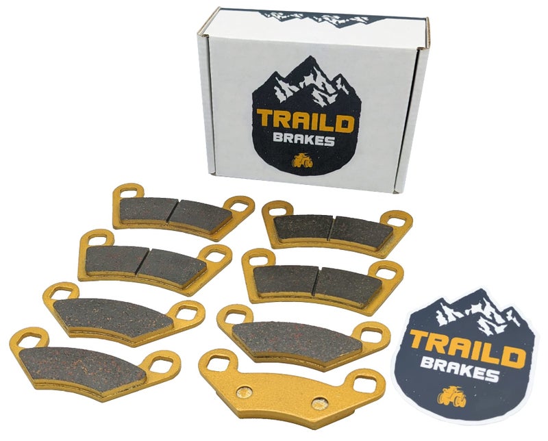 Traild Polaris RZR 570/Trail 570/RZR 800/RZR S 800 2008-2022 Ceramic Brake Pad Set Front & Rear - Image 1